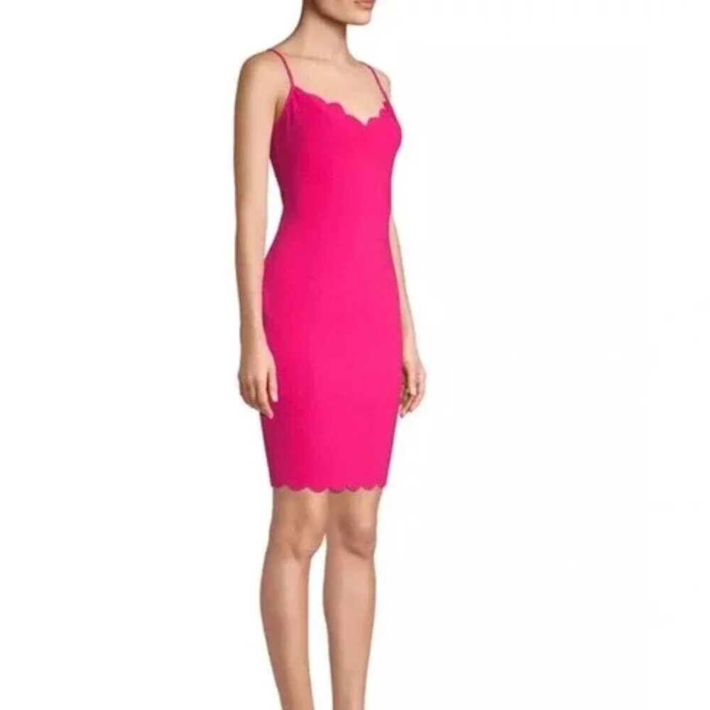 NWT Revolve Likely Lolita scallop hot pink dress Likely, sz 2